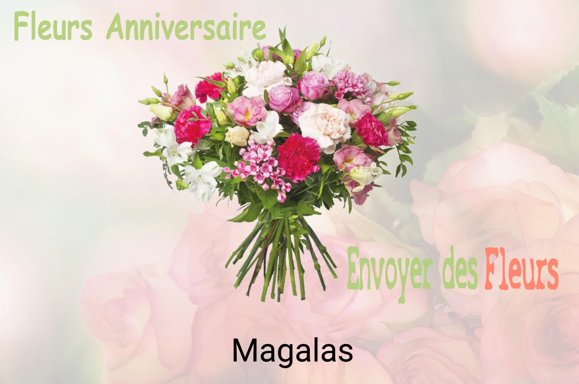 Bouquet de fleurs d’anniversaire livré à Magalas